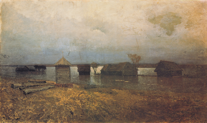  伊萨克·列维坦 Levitan，Isaak Iliich —— 洪水